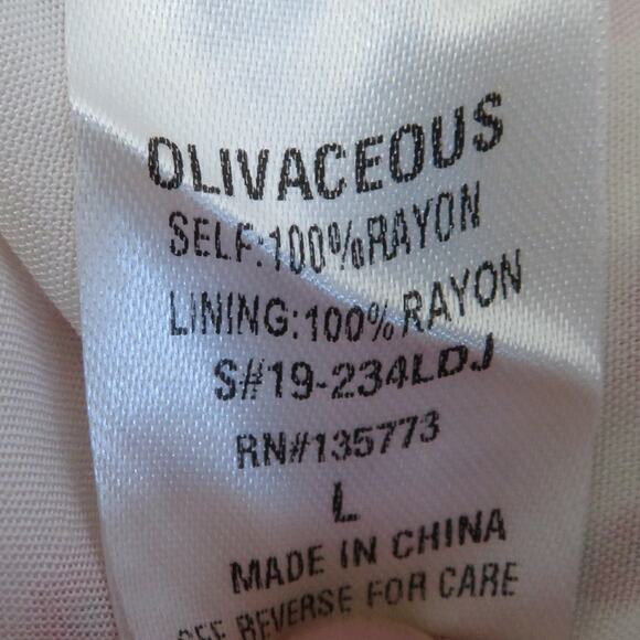 Olivaceous 90s Mini Dress Tank Floral Sleeveless Back Zip White Red L NWOT - Picture 8 of 15